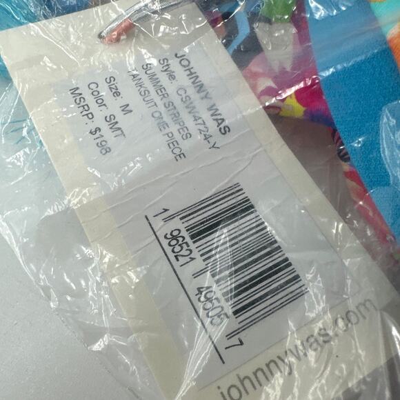 Johnny Was Women's Summer Stripes Tanksuit One Piece Size M - Picture 2 of 11